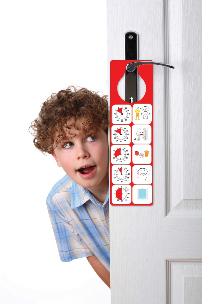 Vertical Magnetic Door Hanger with boy